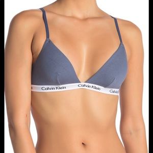 2 Calvin Klein bralettes in blue both size Medium